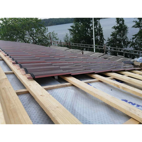 30W Dobbeltglas Buede Solcelletagsten - Hantile M30 - Rød - Solarcell ApS - solcelletagsten-buede-dobbeltglas-hantile-30w - 