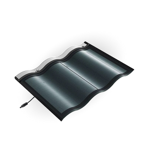 30W Dobbeltglas Buede Solcelletagsten - Hantile M30 - Sort - Solarcell ApS - 30w-double-glass-solar-roof-curved-tile-hantile-m30-black - 